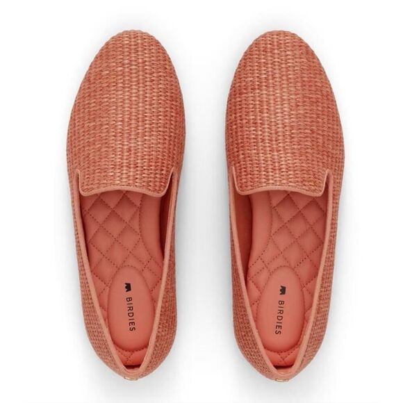 NEW! Birdies The Starling Coral Raffia NWT Sz. 6.5 - Picture 1 of 8